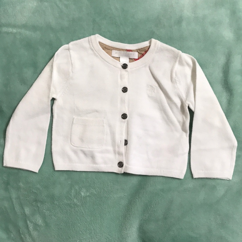 Burberry children girls cardigan, 9m